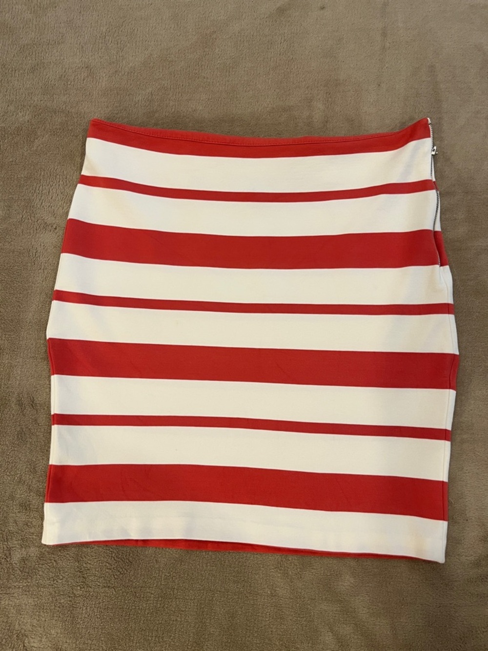 Banana Republic Red and White Pencil Skirt